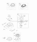 Part Location Diagram of 792273 Briggs and Stratton Cover-Blower Housing